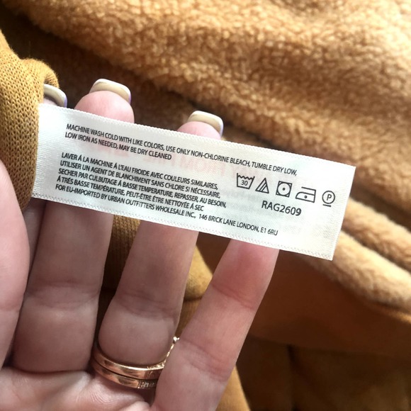 FREE PEOPLE Kelly Washed Cognac Sweatshirt Set Shorts Top Size Medium NEW - Picture 11 of 13